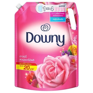 Downy ดาวน์นี่ น้ำยาปรับผ้านุ่มสูตรเข้มข้น ถุงเติม กลิ่นการ์เด้นบลูม 2.1 ลิตร Laundry Softener Garden Bloom 2.1L (pink)