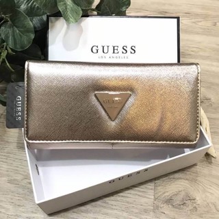 GUESS FACTORY WOMENS SAFFIANO LONG WALLET