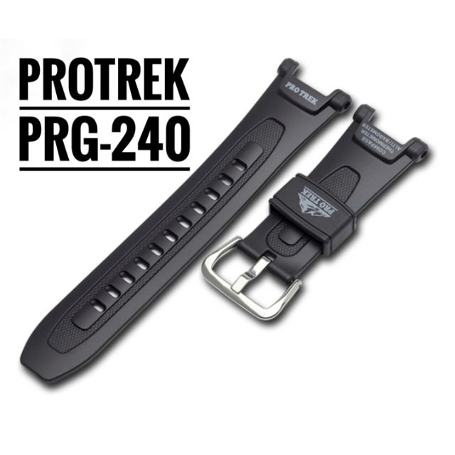 สายนาฬิกาข้อมือ แบบเปลี่ยน สําหรับ Casio Protrek PRG-240 40 เรซิน คุณภาพสูง
