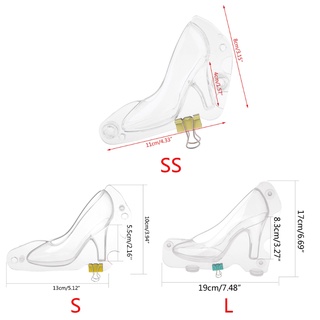 Jn แม่พิมพ์ช็อคโกแลต ขนมหวาน น้ําตาล รูปรองเท้าส้นสูง Diy สําหรับตกแต่งเค้ก
