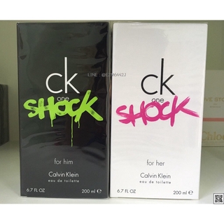 น้ำหอมแท้ กล่องซีล กล่องเทสเตอร์ CALVIN KLEIN CK SHOCK FOR HIM / SHOCK FOR HER EDT EAU DE TOILETTE SPRAY 100 ML 200 ML