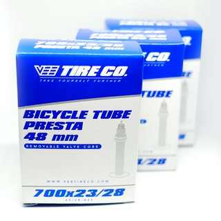 ยางในเสือหมอบ V Tire Co 700x23/28 วาว์ล 48/60/80 mm FV ผลิตในประเทศไทย (1เส้น)