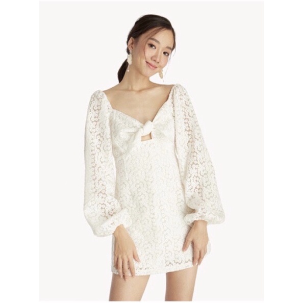 pomelo mini dress white Shopee Thailand