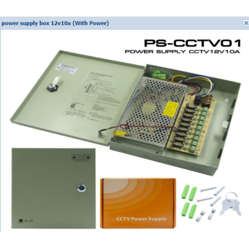 Power Supply cctv 12V 10A