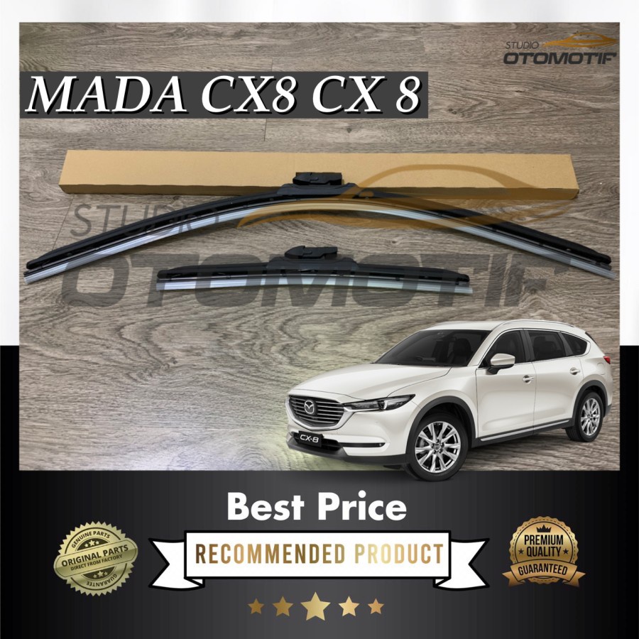 ใหม่ MAZDA CX8 CX 8 SOFT PAD FRAMELESS WIPER 1 ชุด 2 ชิ้น