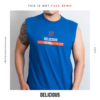 เสื้อกล้ามFreesize สกรีนลาย DELICIOUS