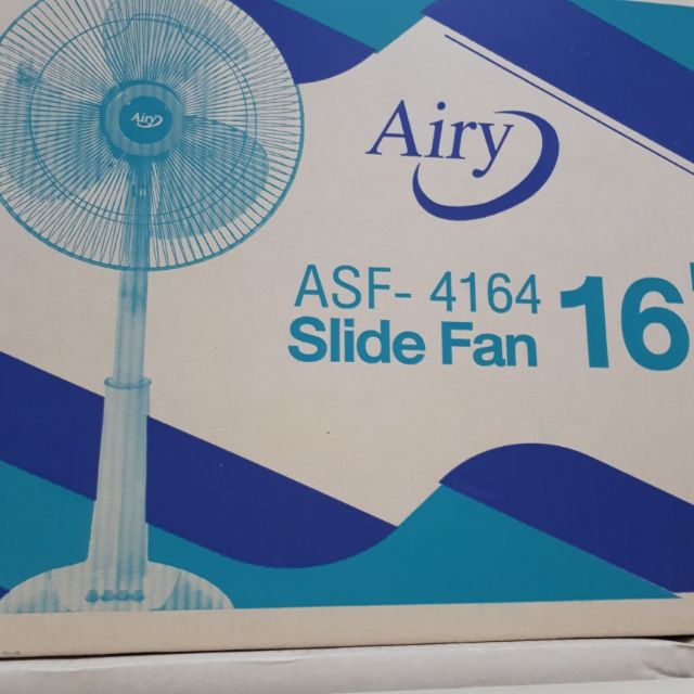 พัดลม ยืดคอ 16 นิ้ว ปรับระดับ Airy Slide รุ่น ASF-4164 และ Wishy รุ่น DSF-9161 คละสี