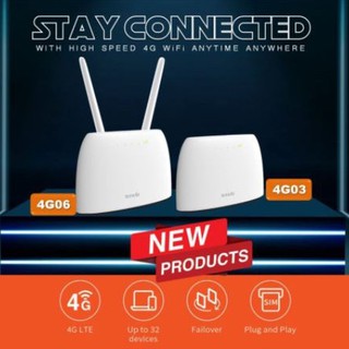 Tenda เราเตอร์ใส่ซิม ราคาโดน 4G06 N300Mbps Wireless 4G LTE Router