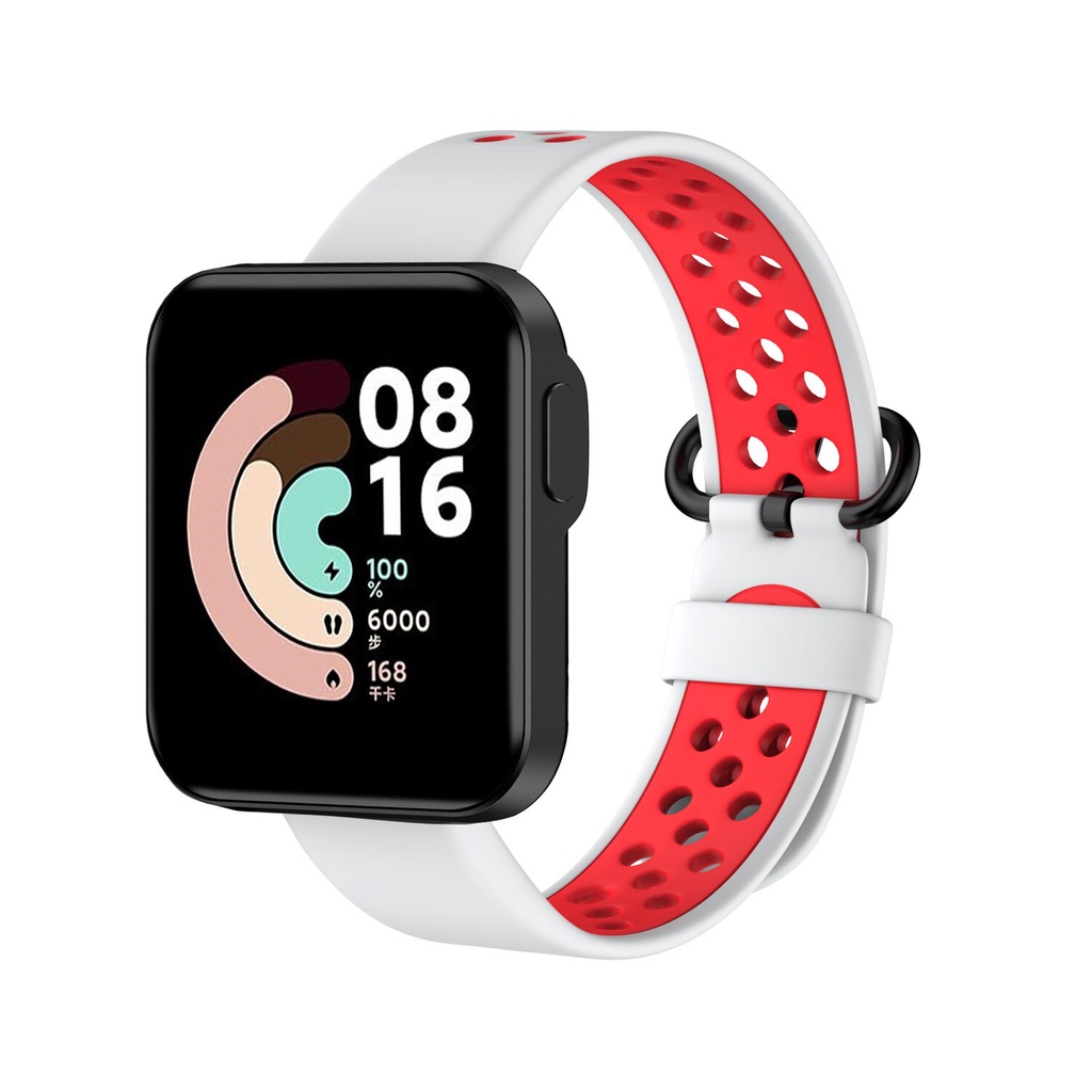 สายนาฬิกาข้อมือซิลิโคน แบบเปลี่ยน สําหรับ Xiaomi Mi Watch Lite Global Version Smart Watch #8