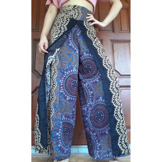 กางเกงขายาวผู้หญิงแฟชั่น กางเกงขาแหวก กางเกงชายทะเล Women’s Palazzo Pants,Pants/Open Leg pants/Palazzo Pants /Beach Pant