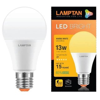 หลอด E27 LED LAMPTAN Bright 13W WARMWHITE