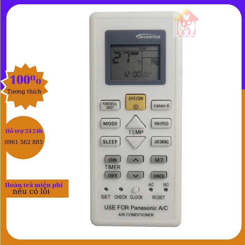 รีโมทแอร์ Panasonic PUXUKH Series, NXUKH