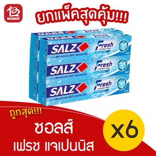 [แพ็ค 6 คุ้มมากก] ยาสีฟัน SALZ ซอลส์ เฟรช แจเปนนิส มินต์ 160 กรัม