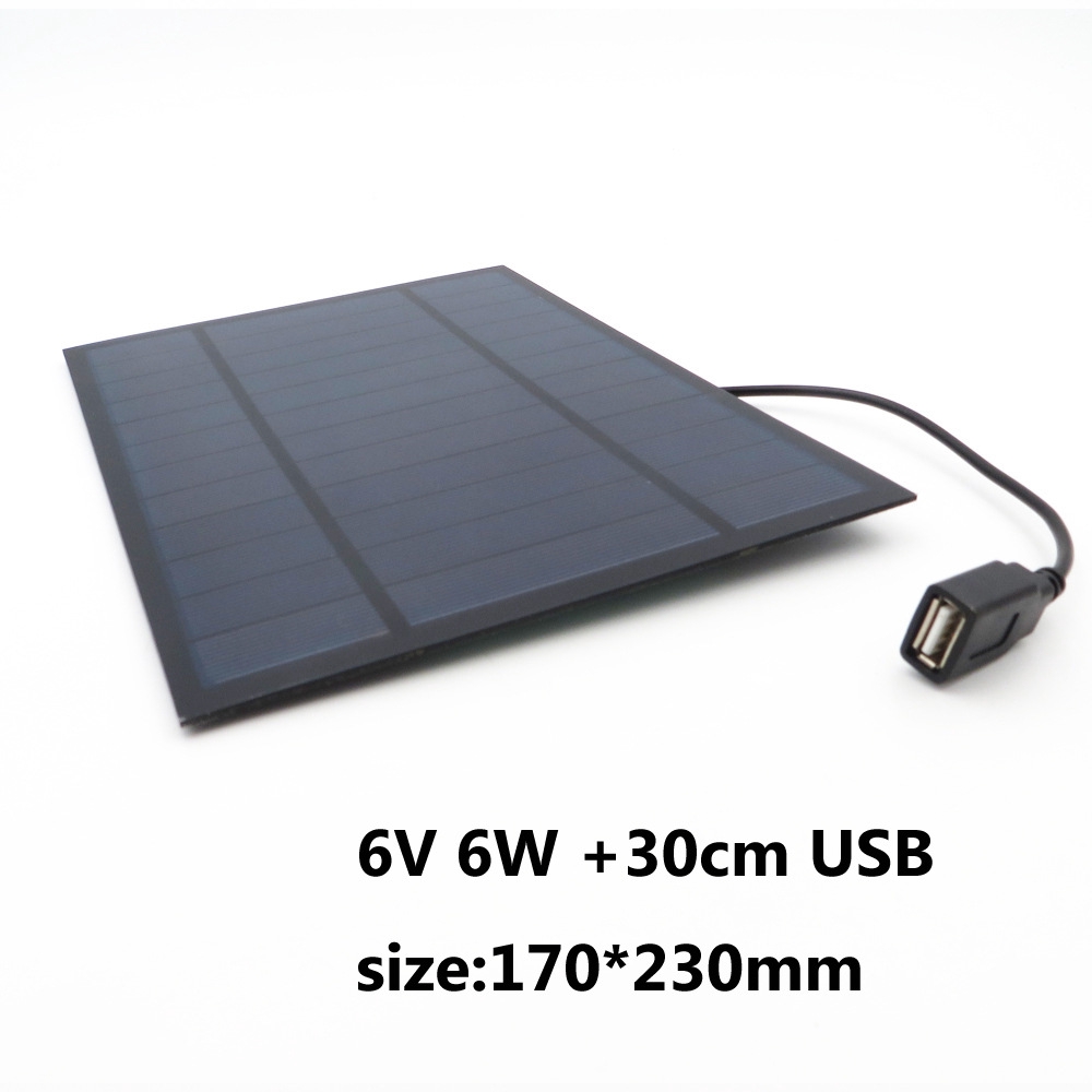 6V 3W 3.5 W 4.5 W 6W 4/6/8 นิ้ว SOLAR PANEL Fan สามารถชาร์จโทรศัพท์มือถือได้