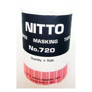 NITTO เทปกาว ขนาด 18 มม. x 18 ม. N0.720 1 แพ็ค 5 ม้วน