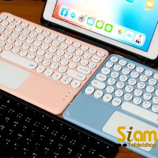 เมาส์ + คีย์บอร์ดทัชแพด แป้นพิมพ์ไทย สำหรับ มือถือ แท็บเล็ต case Keyboard เมาส์ บลูทูธ ไร้สาย