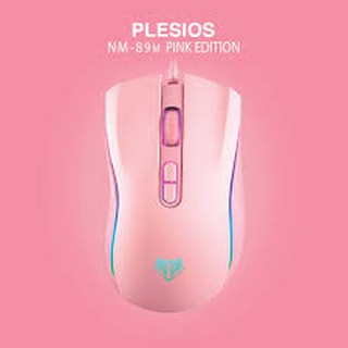 NUMWO PLESIOS Gaming Mouse รุ่น NM - 89M  PINK LED Running)ประกัน 1ปี