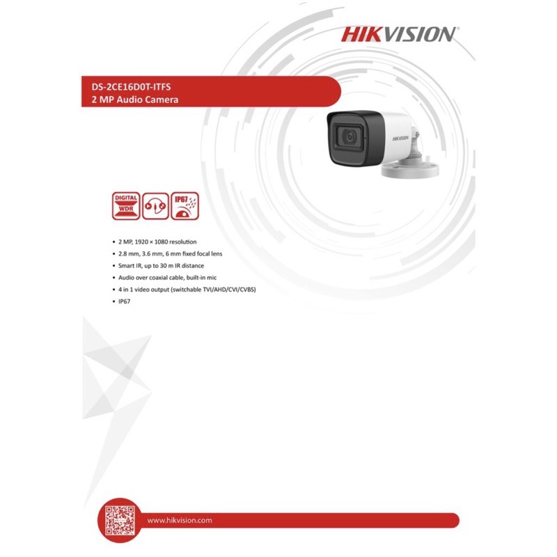 กล้องวงจรปิดhikvision2mp