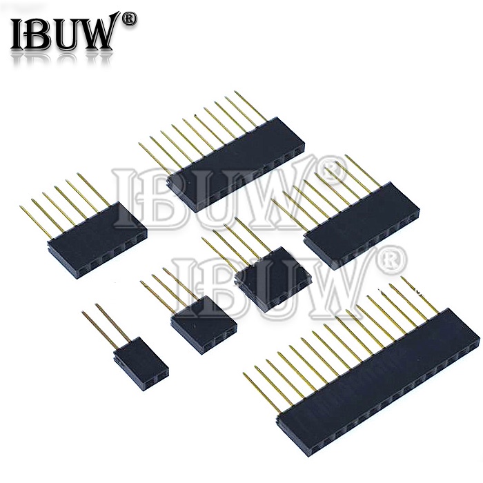 ซ็อกเก็ตเชื่อมต่อ แถวเดียว ตัวเมีย ยาว 2.54 มม. 11 มม. PCB 2~20PIN สําหรับ Arduino Raspberry Pi 5-10 ชิ้น
