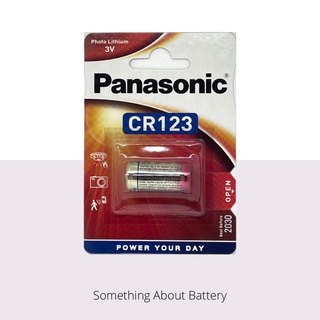 ถ่าน Panasonic CR123A Lithium 3V (รุ่น Europe) จำนวน 1 ก้อน แท้ 100%