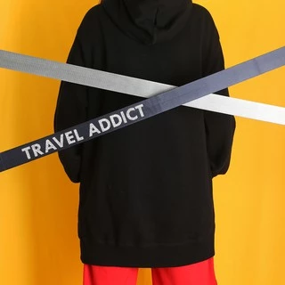 MOOF49 สายรัดกระเป๋าสกรีนชื่อตัวล็อคระบบTSA (TSA Luggage Strap)