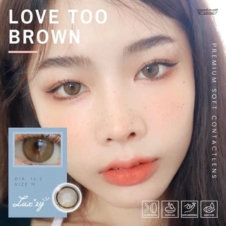 คอนแทคเลนส์ Luxzy lens ( love too ) ขนาดกลาง 14.2