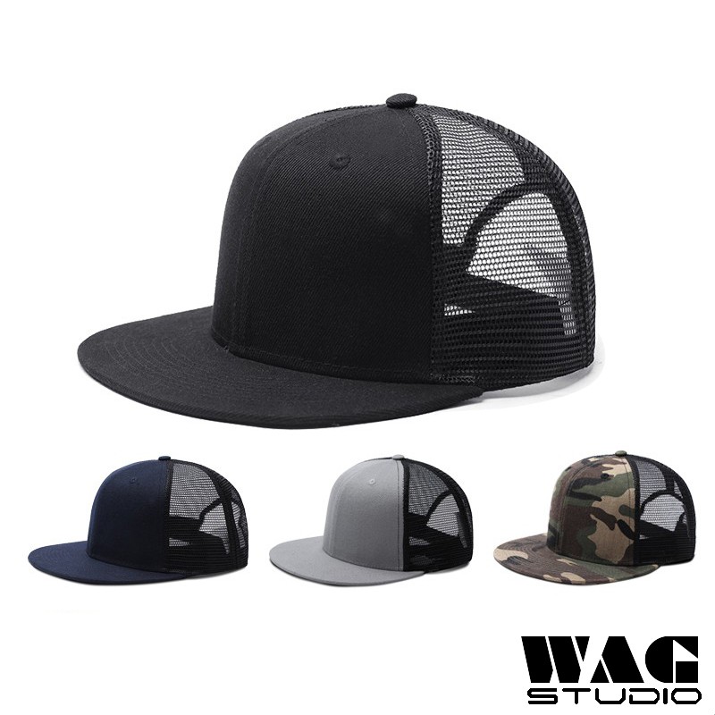 Wag หมวก | พร้อมส่ง หมวกเบสบอล ปีกแบน ปรับได้ หลากสี