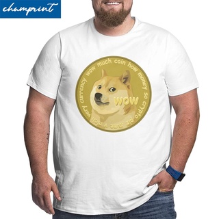 ผ้าฝ้าย 100%เสื้อยืด พิมพ์ลาย Doge Coin Bitcoin Crypto Ethereum Dogecoin Btc Blockchain ทรงสูง สําหรับผู้ชายS-3XL