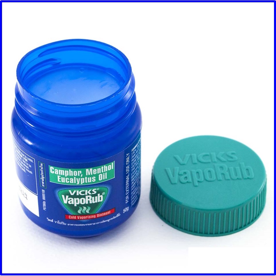 Vicks VapoRub วิคส์ วาเปอรับ (วิค วาโปรับ) ยาทาระเหย บรรเทาอาการคัดจมูก 50กรัม #3674