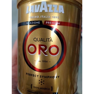 QUALITA ORO 100% LAVAZZA เมล็ดกาแฟแท้คั่วบด 100% นำเข้าจากอิตาลี
