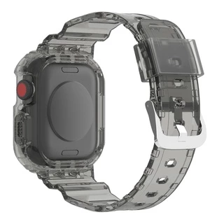 สายรัดซิลิโคนพร้อมเคสแบบเต็มวงเข้ากันได้สําหรับ iWatch Series 10/9/8/7/6/SE/5/4/3 Ultra 2 49mm 45mm 41mm 44mm 42mm 40mm