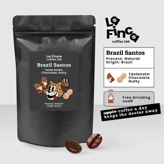 Brazil Santos เมล็ดกาแฟคั่วกลางเข้ม