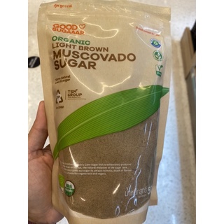 น้ำตายทรายแดง ออร์แกนิค ตรา กู๊ด ซูกาาาร์ 500 G. Organic Light Brown Muscovado Sugar ( Good Sugaaar ) ไลท์ บราวน์ มัสโควาโด