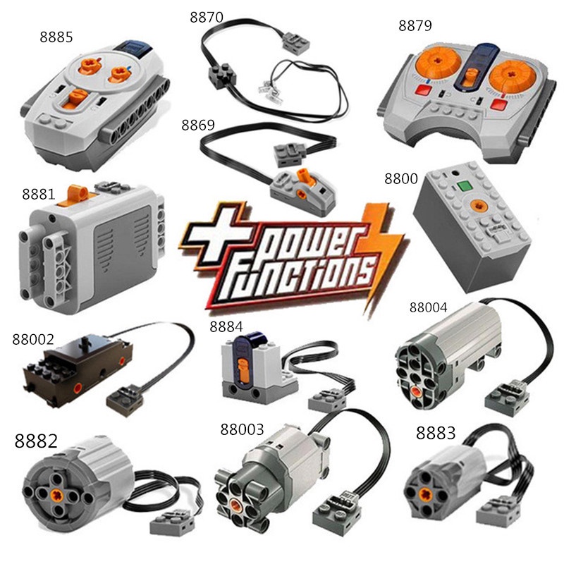 ของเล่นเด็กบล็อกอิฐตัวต่อเลโก้รีโมทมอเตอร์แบตเตอรี่ฟังก์ชั่น Technic Power
