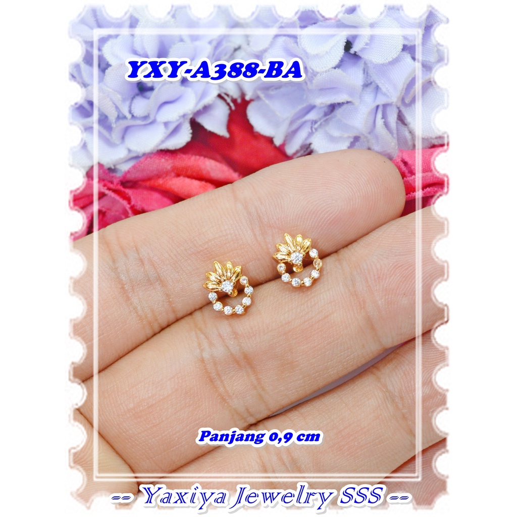Original Yaxiya Brand 18K Gold Plated ต่างหู YXY-A388-BA Gold