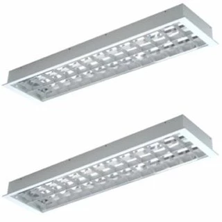 โคมตะแกลงแบบฝังฝ้า /แบบลอย เลือกได้ ใส่หลอดT8เป็น LEDแล้ว 60cm 120cm (ราคาโรงงาน) มีหลายขนาดให้เลือก