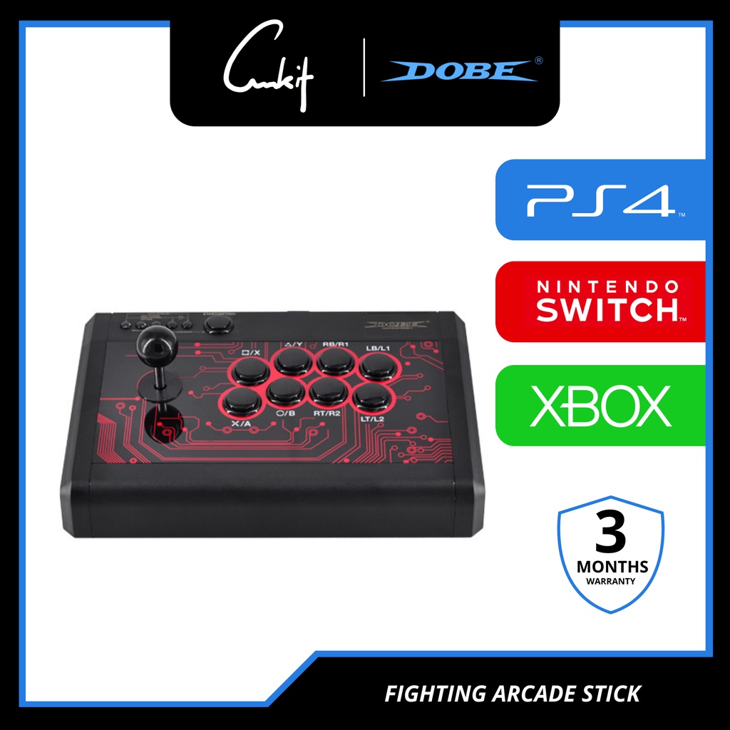 DOBE PS4 Arcade Stick Fighter Controller Fighting Stick PS4 PC XBOX อาเขต Stick Fighter Stick