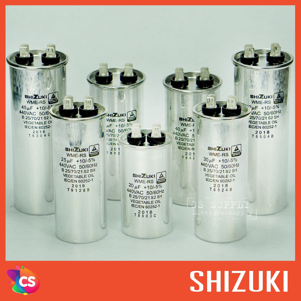 SHIZUKI (CBB65) แคปรัน คาปาซิเตอร์ 2 ขั้ว (2ขา+4ขา)