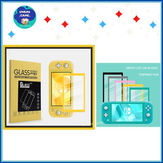 ฟิล์มกระจกขอบสี แปะหน้าจอ Nintendo Switch Lite : Color Edge Tempered Film