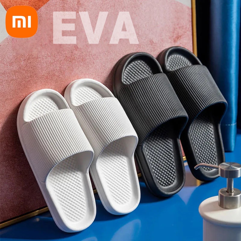 Xiaomi รองเท้าแตะ EVA พื้นหนา กันลื่น ทนต่อการสึกหรอ สวมใส่สบาย เหมาะกับใส่ในบ้าน ห้องน้ํา สําหรับผู้ชาย และผู้หญิง