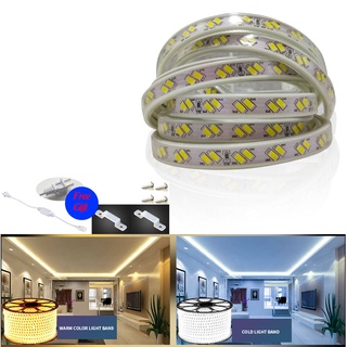 สายไฟ LED SMD 5730 AC 220V 120 ดวง ยาว 6 ม. 5 ม. 3 ม. ยืดหยุ่น กันน้ํา สําหรับตกแต่งห้องครัว ห้องนั่งเล่น บ้าน ทีวี