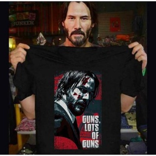 เสื้อยืดวินเทจGildan เสื้อยืดผ้าฝ้าย 100% พิมพ์ลายตัวละครภาพยนตร์ John Wick 3 ของขวัญวันพ่อ สําหรับผู้ชายS-5XL