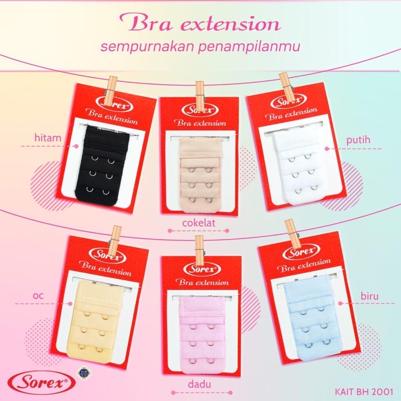 Sorex Bra Hook 2 Hook Bra Extension art 2001