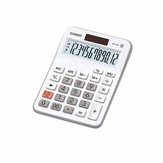 Casio Calculator เครื่องคิดเลข รุ่น MX-12B-WE สีขาว
