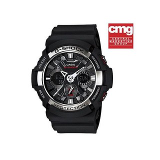 Casio G-Shock นาฬิกาข้อมือ รุ่น GA-200-1A สายเรซิ่น สีดำ - มั่นใจ ของแท้ 100% ประกัน CMG 1 ปีเต็ม