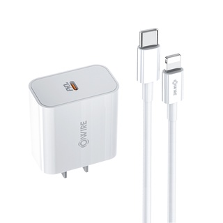 OWIRE สายชาร์จ ชาร์จไว 20W สายชาต หัวชาร์จ 1M USB C  ยาว1ม หัวชาร์จเร็ว Type-C หัวPD รองรับชาร์จเร็ว