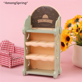 Amongspring ชั้นวางของจิ๋ว 1:12 สําหรับตกแต่งบ้านตุ๊กตา