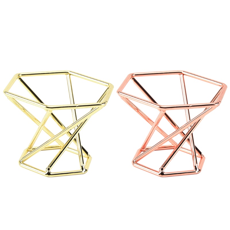 WMMB ขาตั้งจอแสดงผลโลหะแก้วคริสตัลเลนส์ Ball Sphere แต่งหน้าฟองน้ํา Swirl Holder