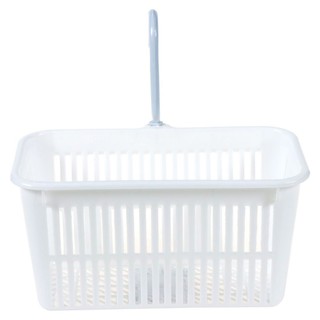 ตะแกรงใส่ของมีขอแขวนเหลี่ยม JCJ 1130 สีขาว  BASKET SQUARE WITH HOOK JCJ 1130 WHITE