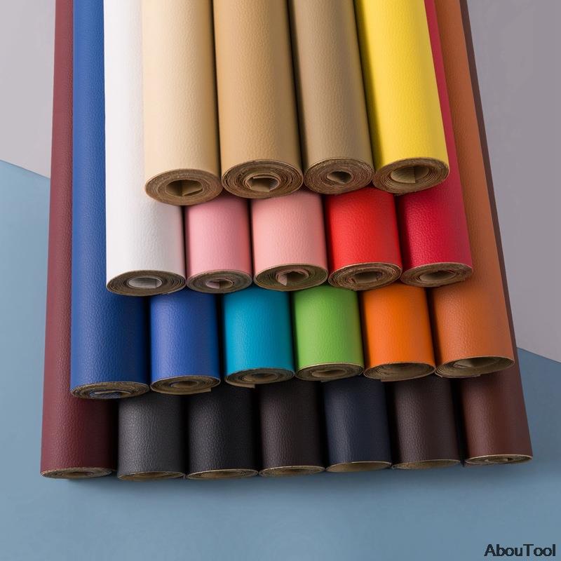 แผ่นสติกเกอร์หนัง PU มีกาวในตัว ขนาด 50×138 ซม. สําหรับซ่อมแซมโซฟา DIY 1 ชิ้น/หนังซ่อมโซฟา/  หนังซ่อมโซฟามีกาวในตัว/  หนังเทียมมีกาวในตัว/  แผ่นหนังซ่อมโซฟา/